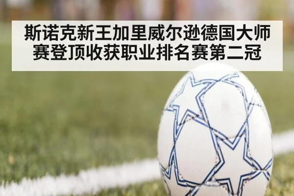 斯诺克新王加里威尔逊德国大师赛登顶收获职业排名赛第二冠